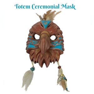 Totem Ceremonial Mask Spirit Of Vision Eagle Mask Sacred Spirits Edition Spirit